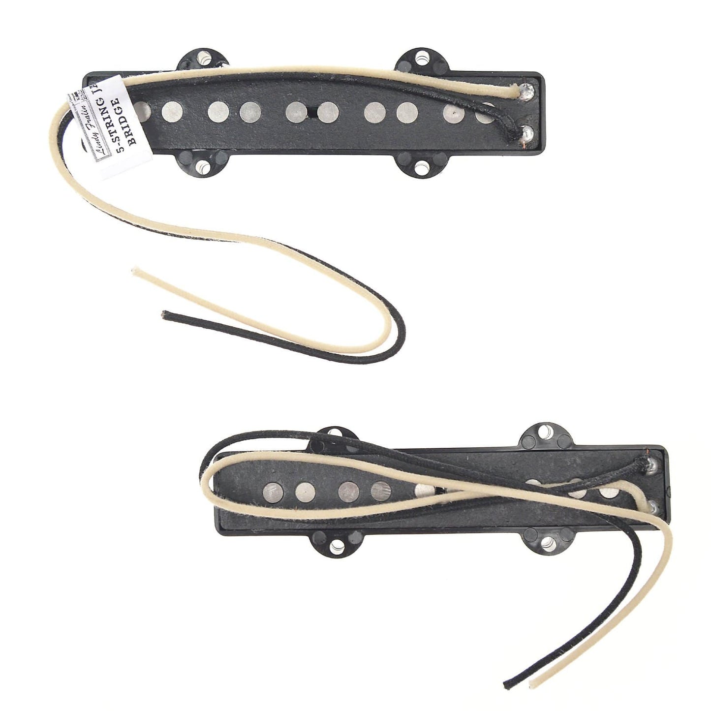 Lindy Fralin Jazz Bass Stock 5-String Pickup Set Black Parts / Bass Pickups
