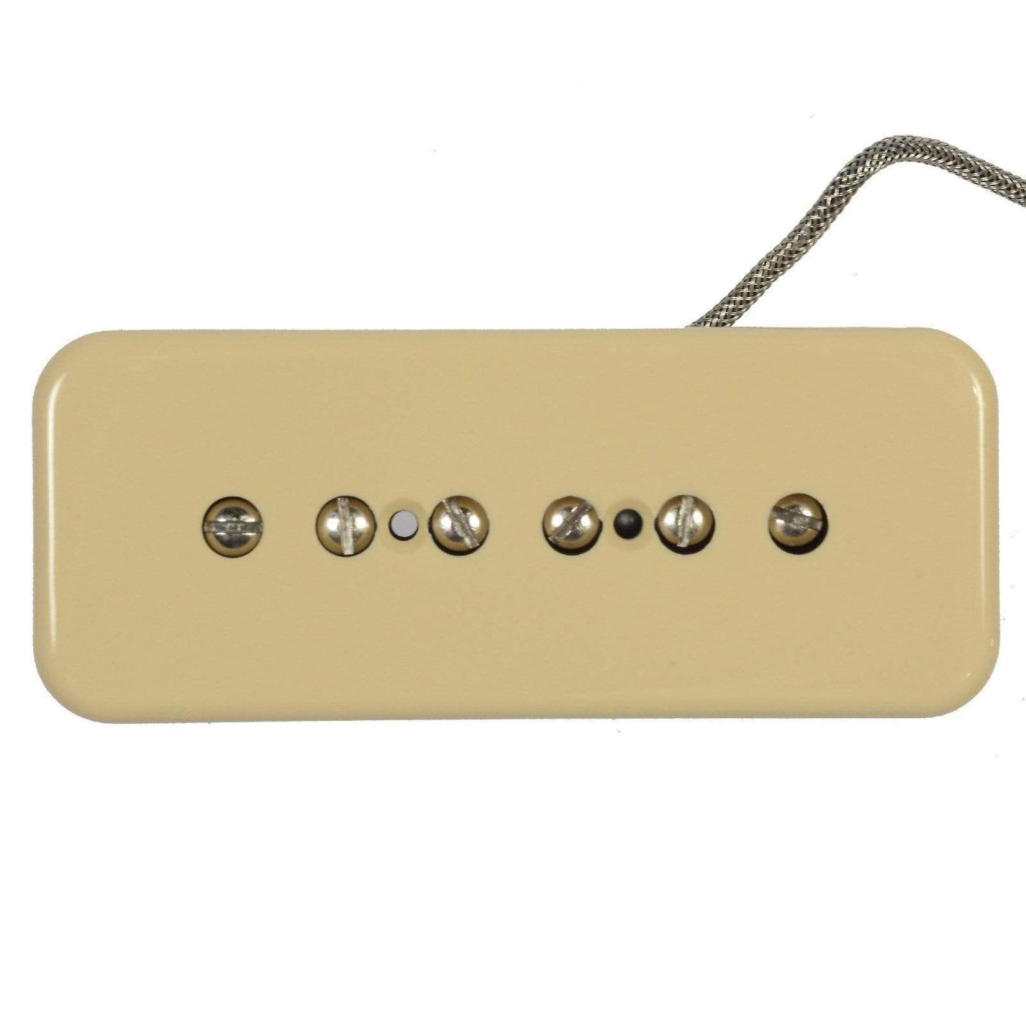 Lindy Fralin P-90 Soapbar Pickup Neck Cream 1-Conductor Braided Parts / Guitar Pickups