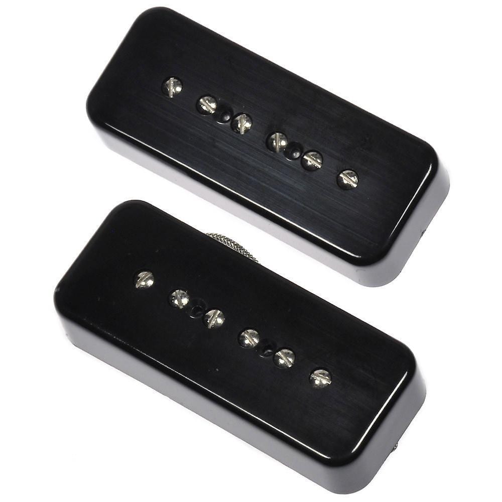 Lindy Fralin P-90 Soapbar Pickup Set Black Parts / Guitar Pickups