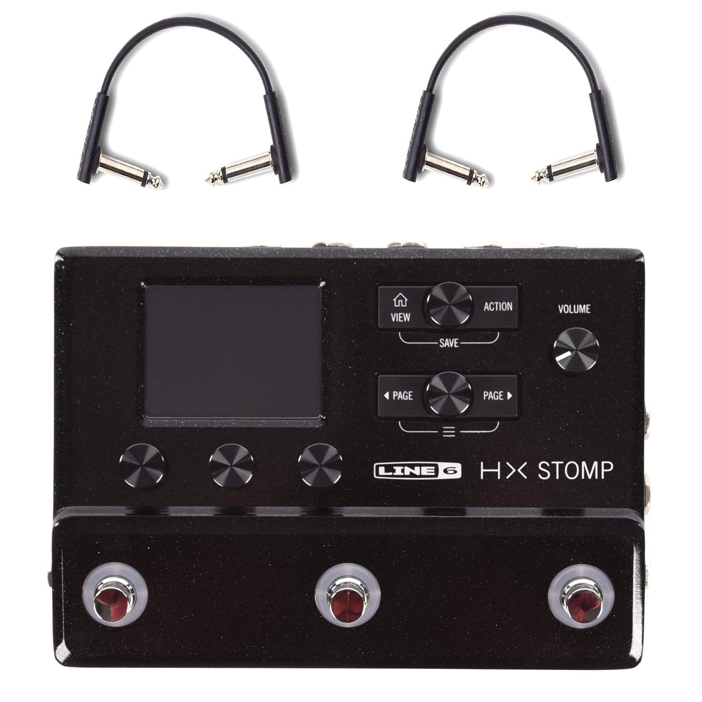 Line 6 HX Stomp w/RockBoard Flat Patch Cables Bundle Accessories / Cables