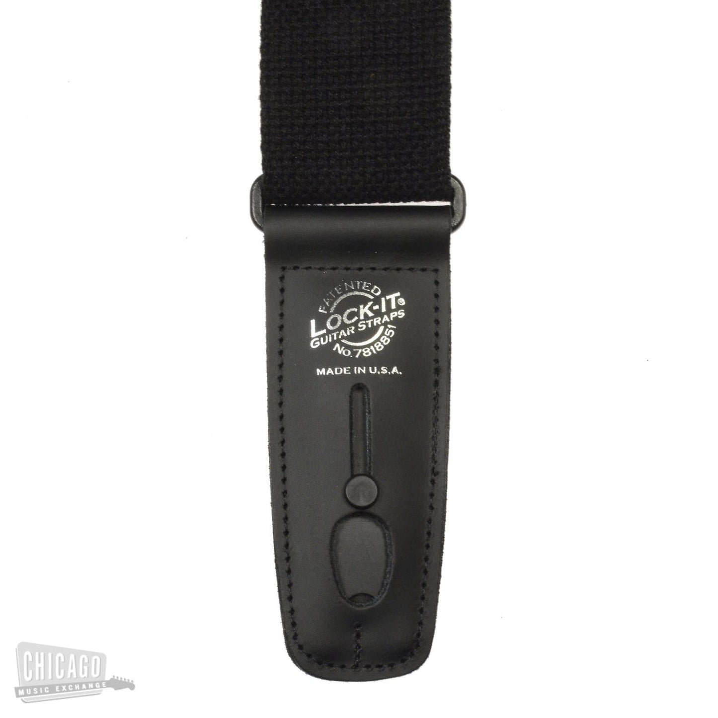 Lock-It 2 Inch Black Cotton Strap w/Black Ends Accessories / Straps