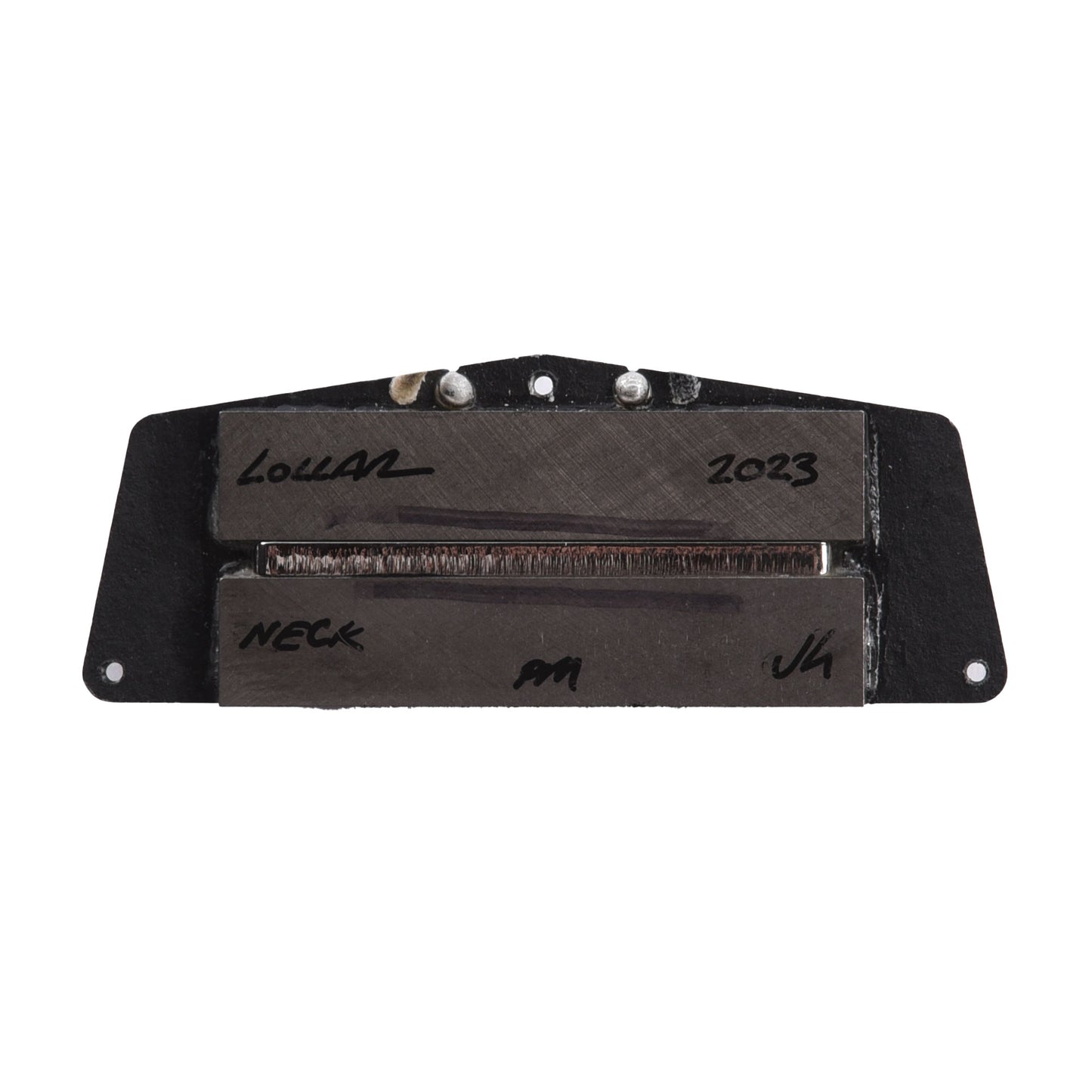 Lollar Charlie Christian Telecaster Neck Pickup Black / White - Pickguard Mount Parts / Guitar Pickups