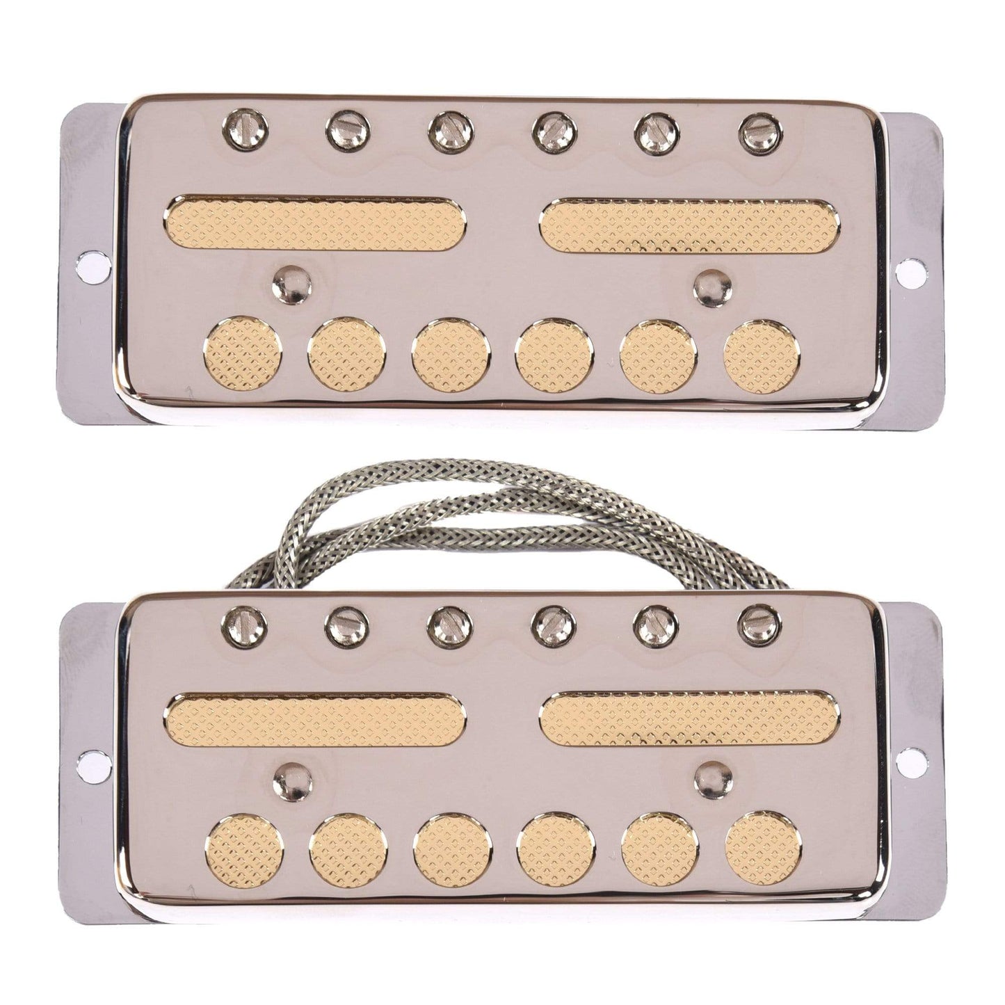 Lollar Gold Foil Teisco-style Single Coil Pickup Set Nickel Parts / Guitar Pickups