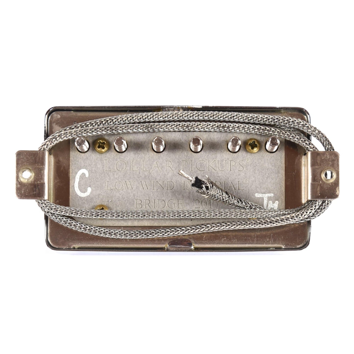 Lollar Imperial Humbucker Bridge Low Wind Single Conductor Chrome Parts / Guitar Pickups