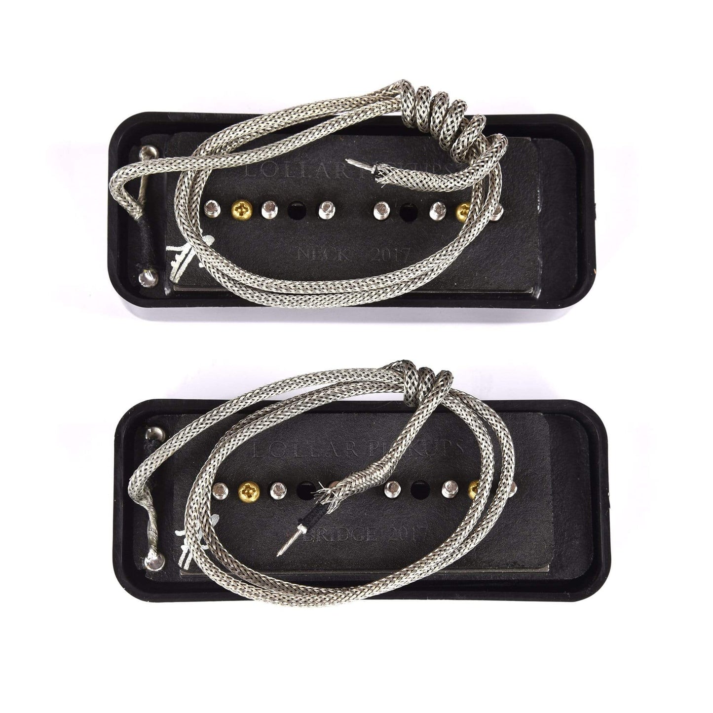 Lollar P-90 Soapbar Set Black Parts / Guitar Pickups