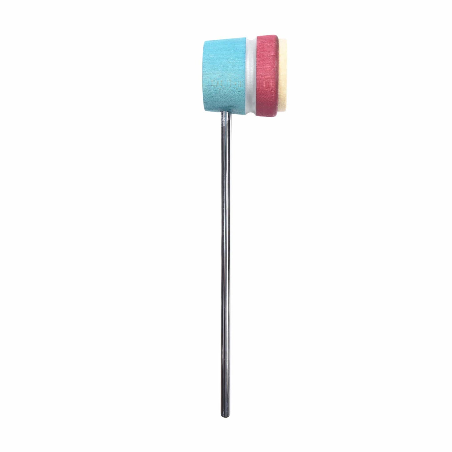 Low Boy Lightweight Felt Bass Drum Beater Seafoam/Cherry w/Silver Sparkle Stripe Drums and Percussion / Parts and Accessories / Drum Parts