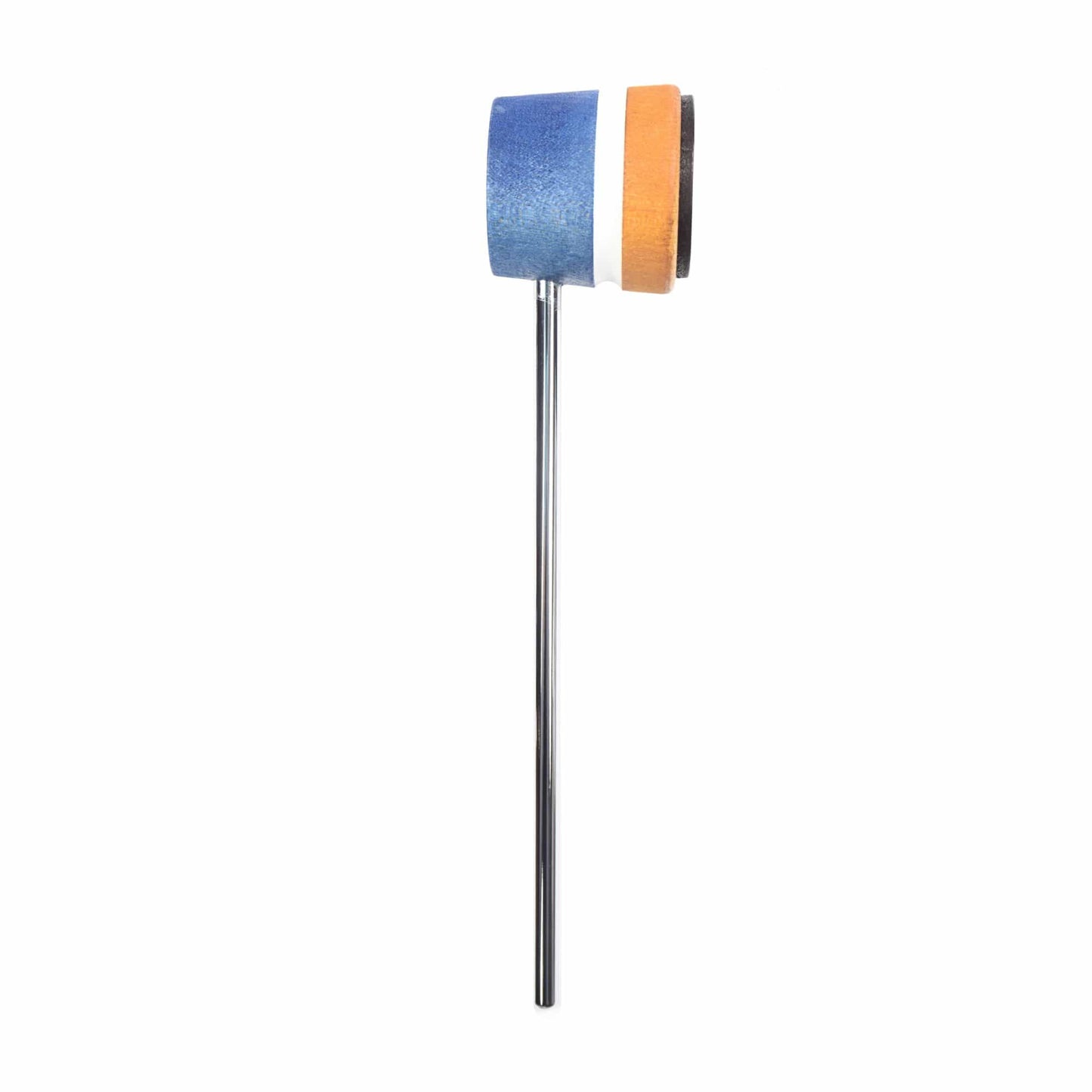 Low Boy Lightweight Leather Bass Drum Beater Blue/Amber w/White Stripe Drums and Percussion / Parts and Accessories / Drum Parts