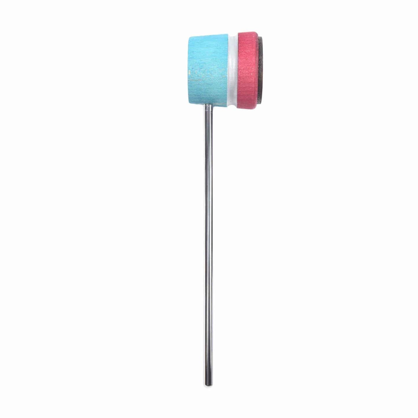 Low Boy Lightweight Leather Bass Drum Beater Seafoam/Cherry w/Silver Sparkle Stripe Drums and Percussion / Parts and Accessories / Drum Parts