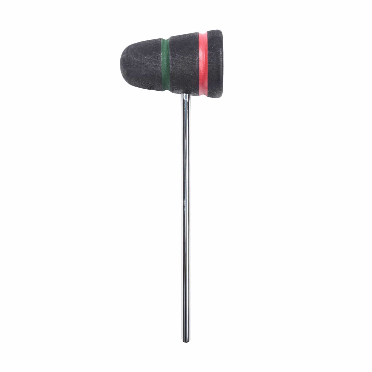 Low Boy Standard Wood Bass Drum Beater Black w/Green & Red Stripes Drums and Percussion / Parts and Accessories / Drum Parts