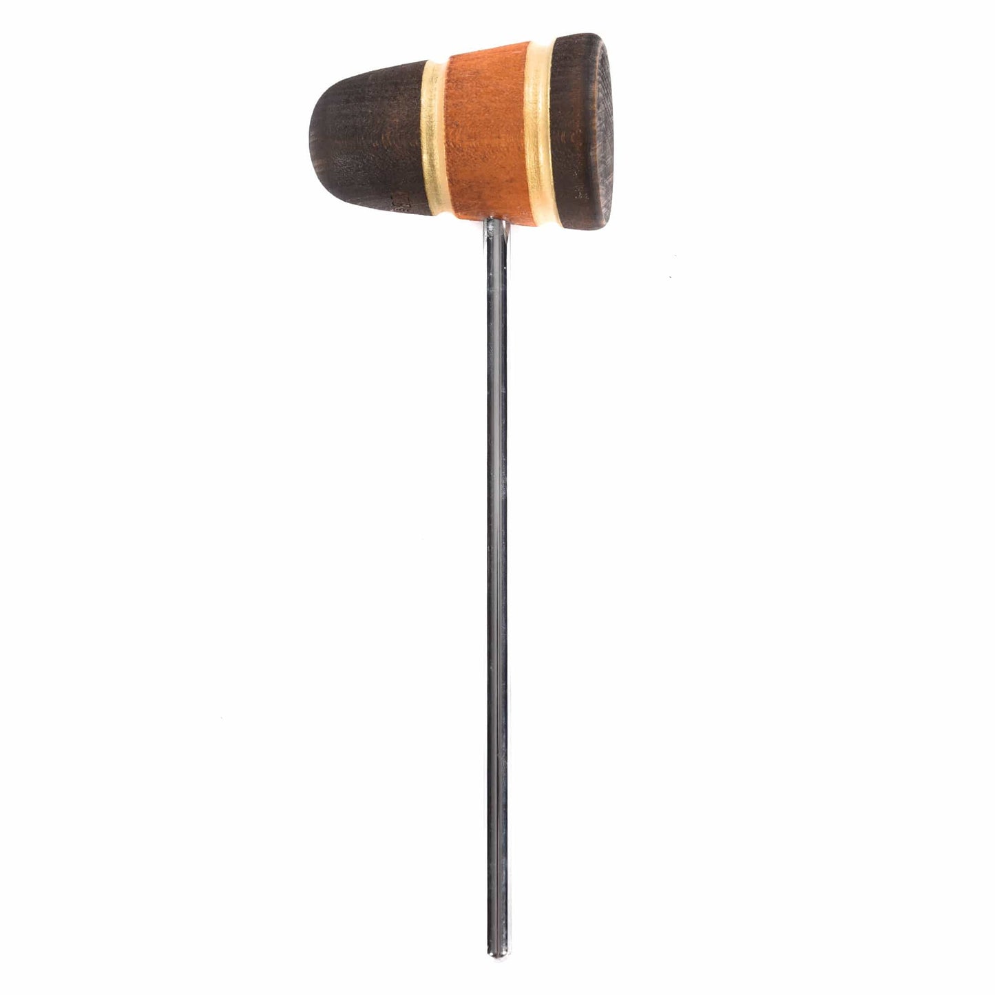 Low Boy Standard Wood Bass Drum Beater Med Brown/Amber/Med Brown w/Gold Stripes & CDE Logo Drums and Percussion / Parts and Accessories / Drum Parts