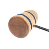 Low Boy Standard Wood Bass Drum Beater Natural Maple w/Blue Stripes Drums and Percussion / Parts and Accessories / Drum Parts