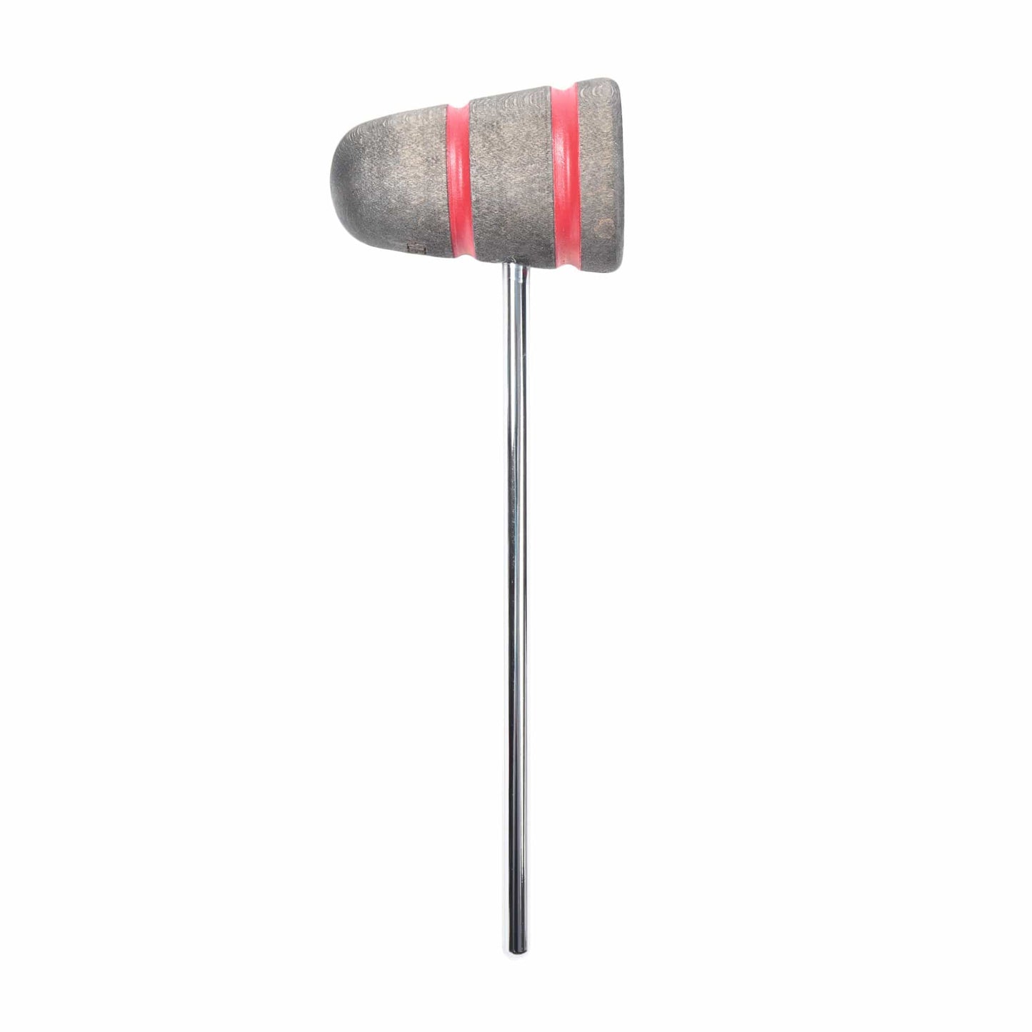 Low Boy Standard Wood Bass Drum Beater Silver w/Red Stripes Drums and Percussion / Parts and Accessories / Drum Parts
