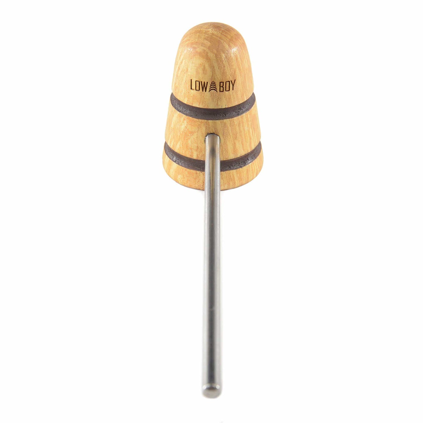 Low Boy Standard Wood Bass Drum Beater Natural w/Brown Stripes Drums and Percussion / Parts and Accessories / Heads