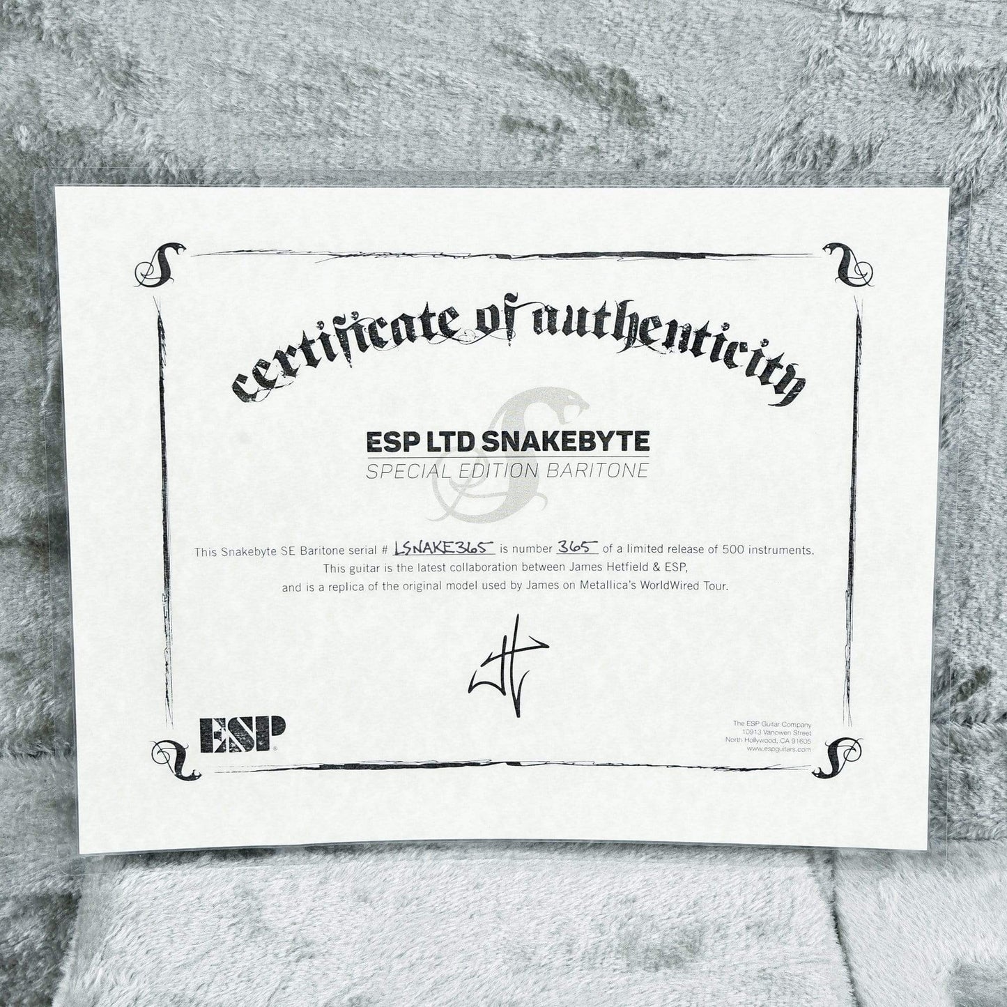 LTD James Hetfield Snakebyte Baritone Electric Guitars / Baritone