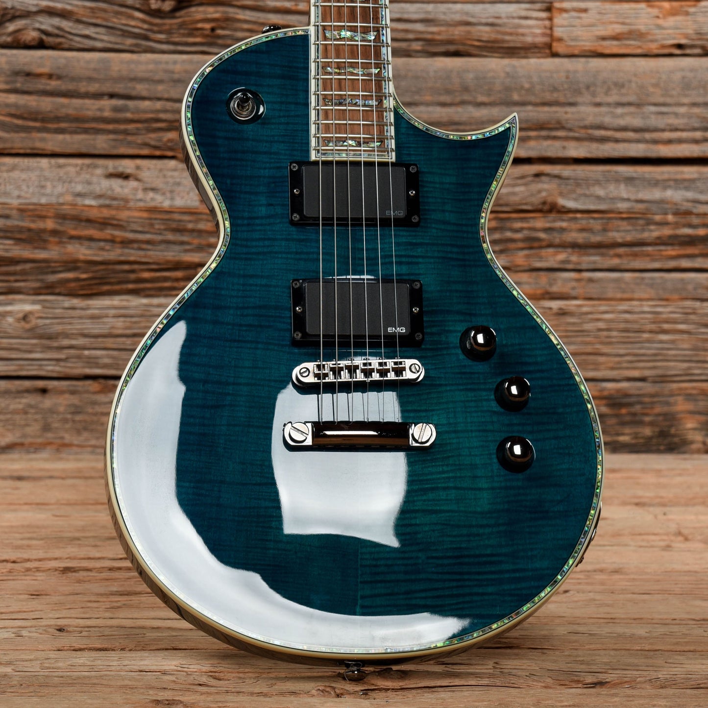 LTD EC-1000 Deluxe Transparent Blue 2007 Electric Guitars / Solid Body