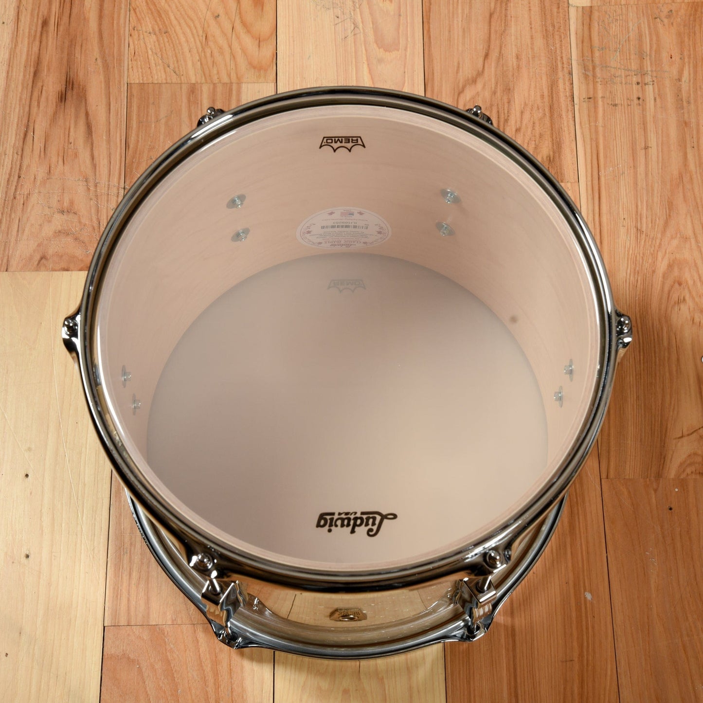 Ludwig Classic Maple 13/16/22 3pc. Drum Kit Vintage White Marine w/Bowtie Lugs Drums and Percussion / Acoustic Drums / Full Acoustic Kits