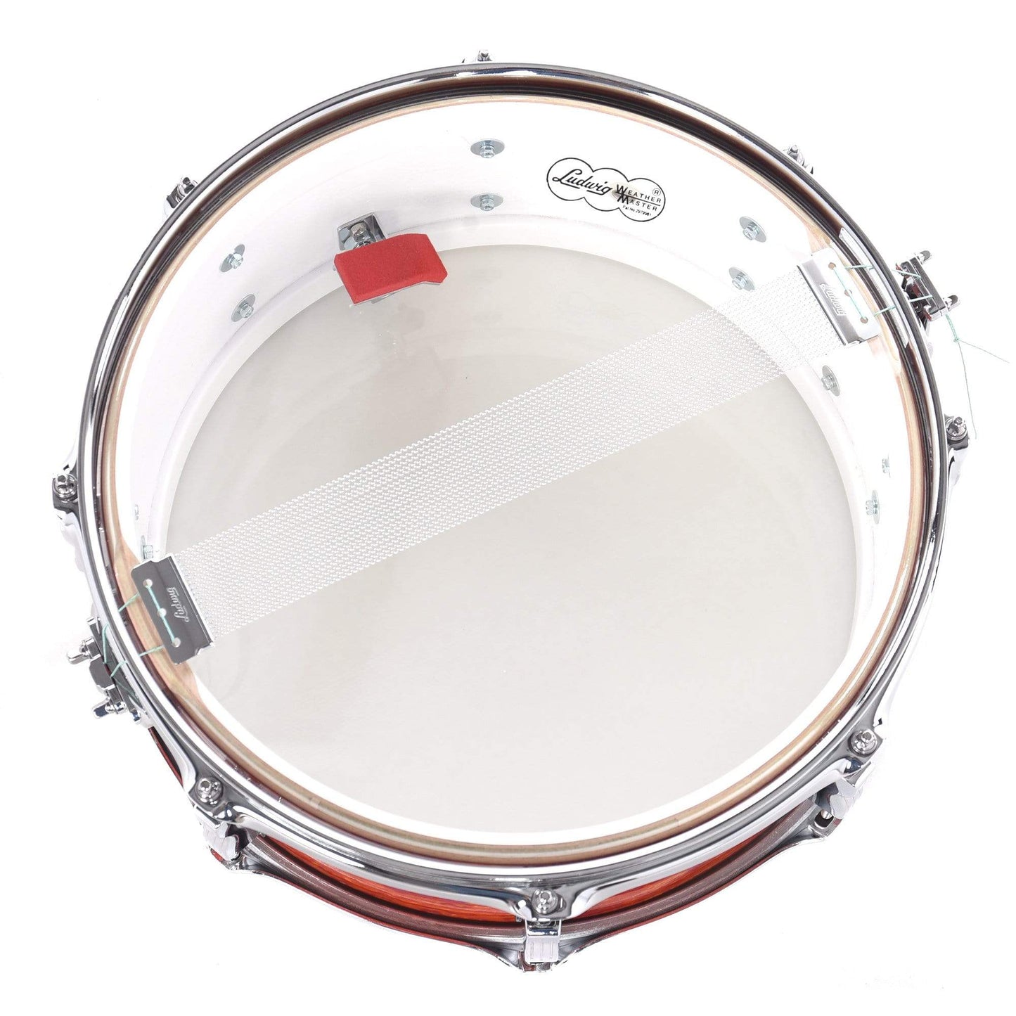 Ludwig 5.5x14 Legacy Mahogany Jazz Fest Snare Drum Mod Orange Drums and Percussion / Acoustic Drums / Snare