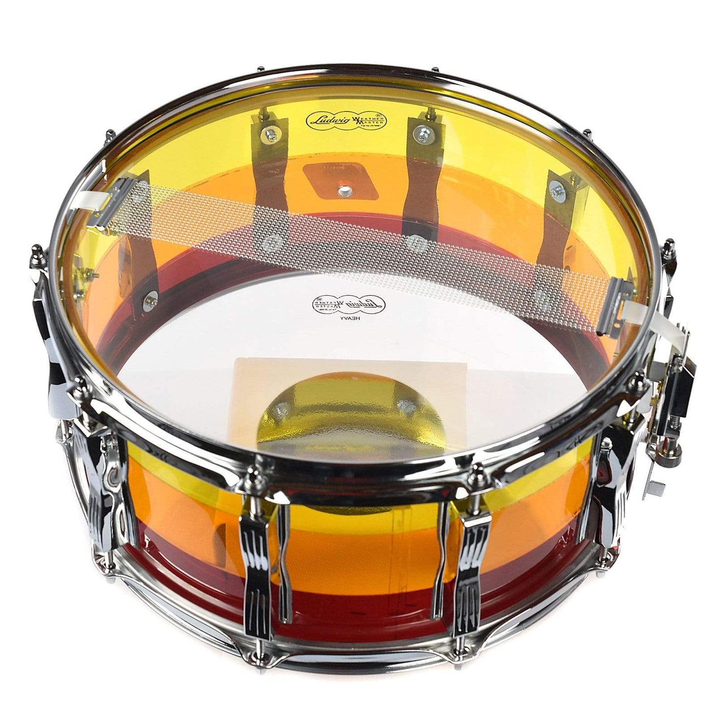 Ludwig 6.5x14 Vistalite Snare Drum Tequila Sunrise Drums and Percussion / Acoustic Drums / Snare