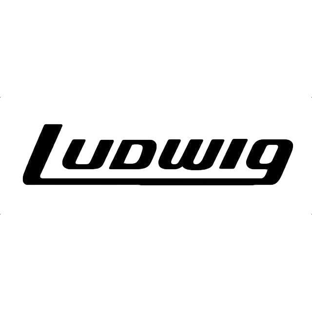 Ludwig Large Black Logo Decal Drums and Percussion