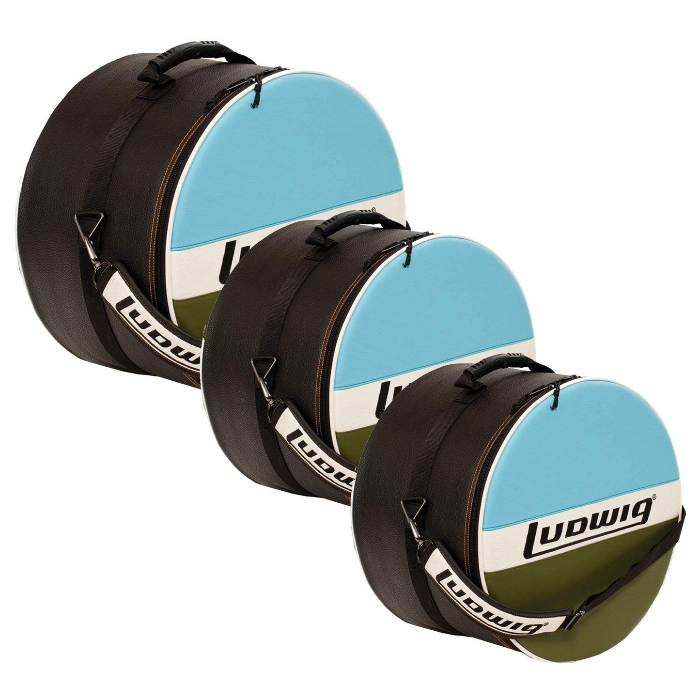 Ludwig Atlas Classic 12x8/16x16/22x16 Drum Bag/Case (3 Pack Bundle) Drums and Percussion / Parts and Accessories / Cases and Bags