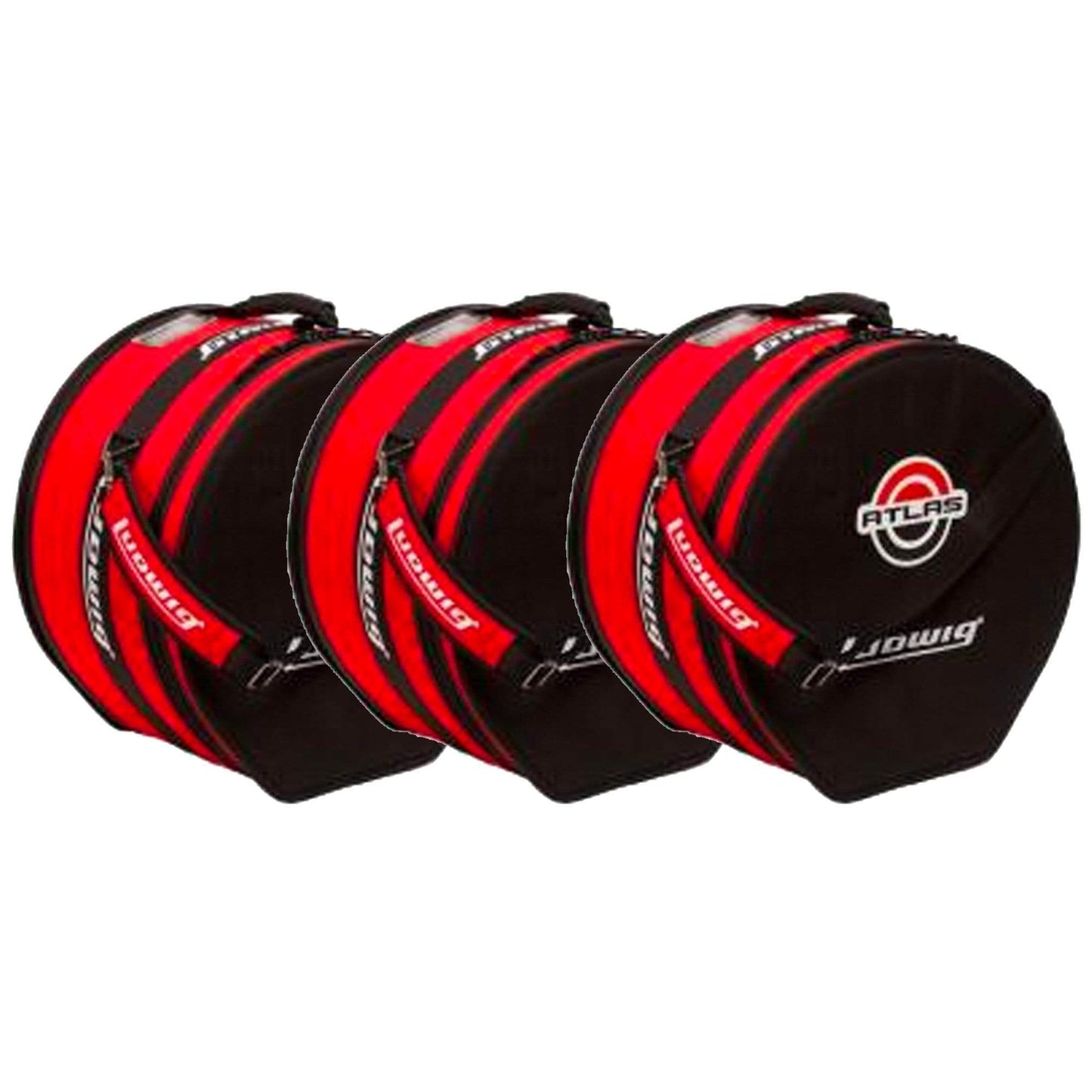 Ludwig Atlas Pro 12x8/16x16/22x16 Drum Bag/Case (3 Pack Bundle) Drums and Percussion / Parts and Accessories / Cases and Bags