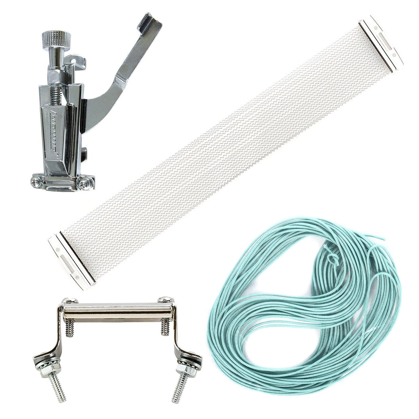 Ludwig P85 Standard Throw Off, P32 Butt Plate, 20-Strand Thin Snare Wires, and P4078A Snare Cord Bundle Drums and Percussion / Parts and Accessories / Drum Parts