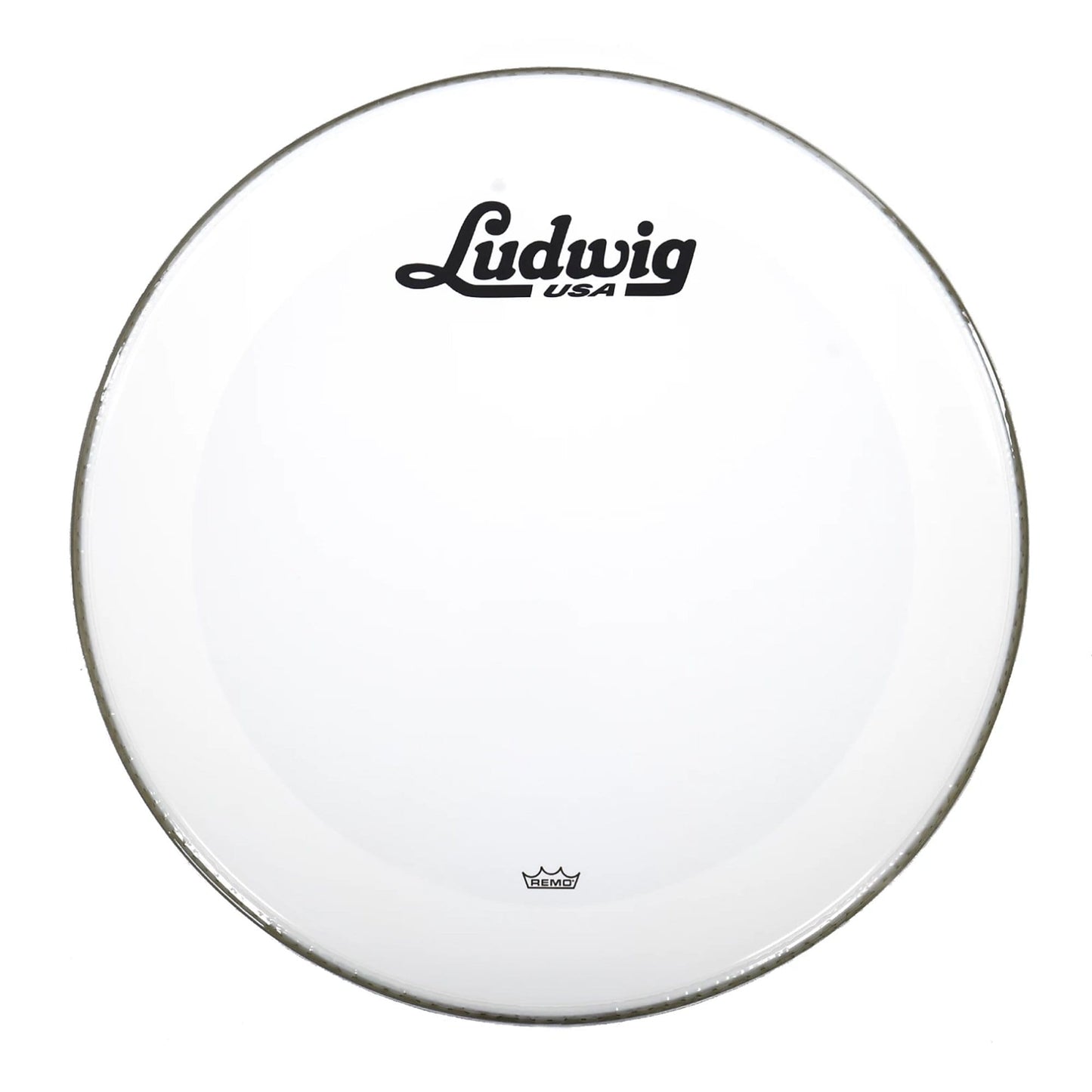 Ludwig 22" Powerstroke 3 Smooth White Bass Drumhead w/Vintage Script Logo Drums and Percussion / Parts and Accessories / Heads