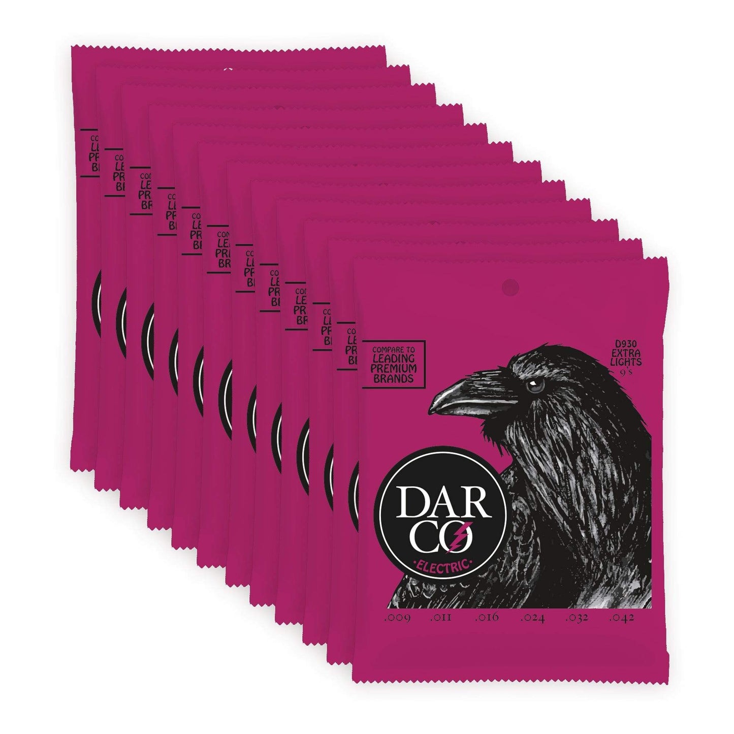 Martin Darco Electric Strings Extra Light 9-42 12 Pack Bundle Accessories / Strings / Guitar Strings