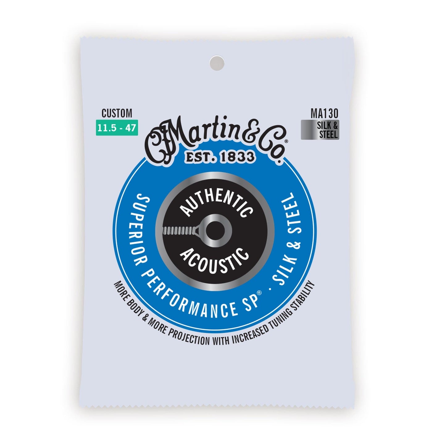 Martin MA130 Authentic Acoustic SP Silk & Steel Custom 11.5-47 Accessories / Strings / Guitar Strings
