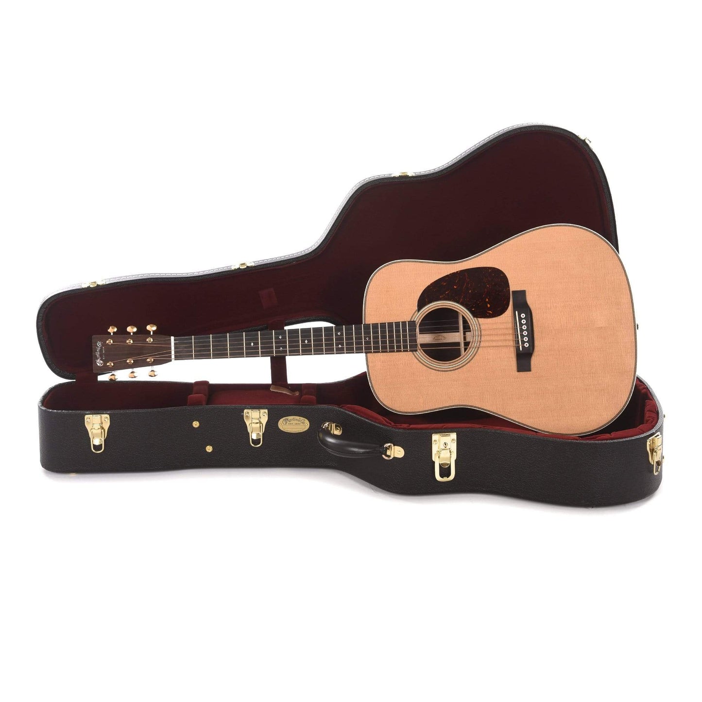 Martin D-28E Modern Deluxe Natural w/Fishman Aura VT Blend & Hardshell Case NAMM Booth 2020 Acoustic Guitars / Dreadnought