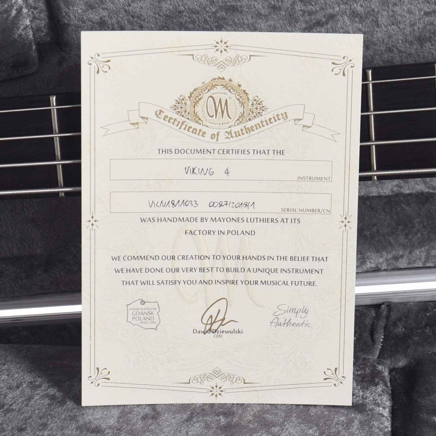 Mayones Viking 4 Blue Horizon w/Fishman Fluence Bass Guitars / 4-String