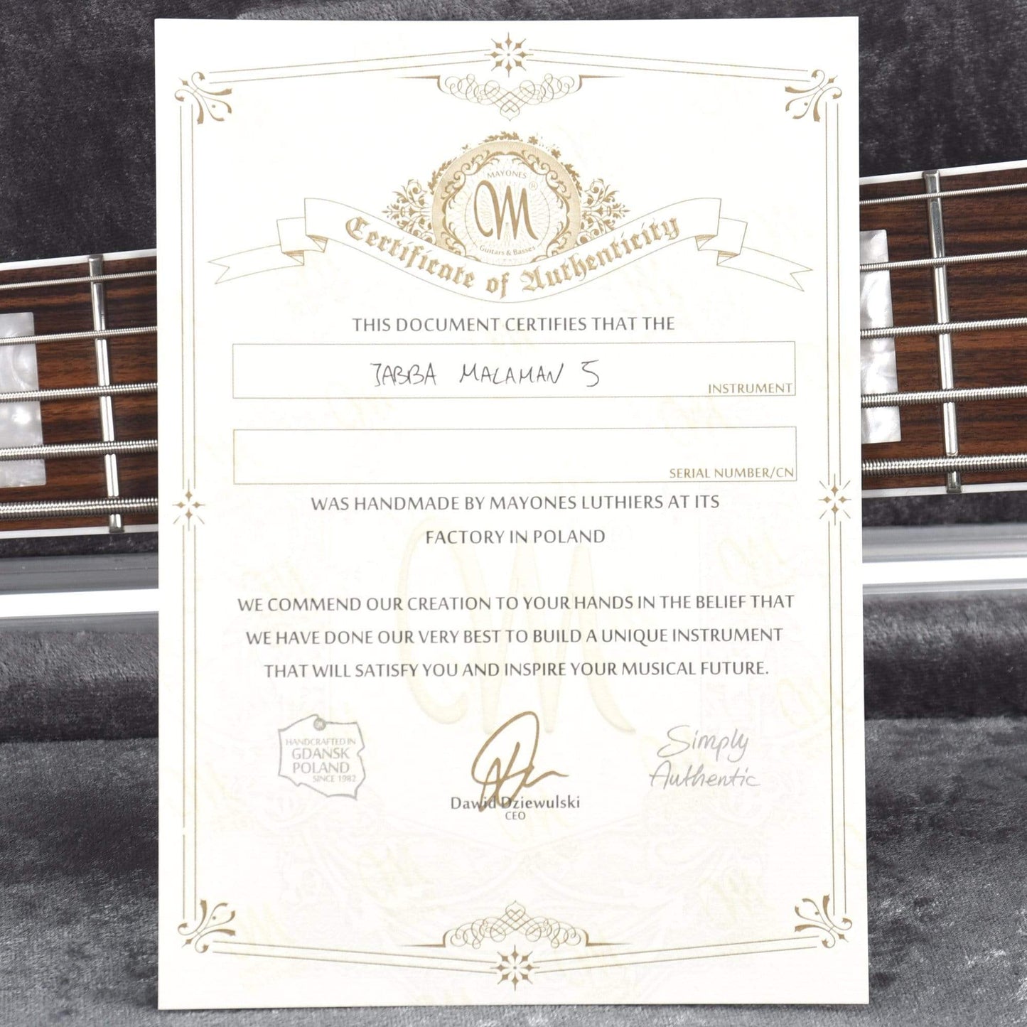 Mayones Jabba Mala 5 Federico Malaman Signature Crema w/Aguilar DCB Soapbars Bass Guitars / 5-String or More