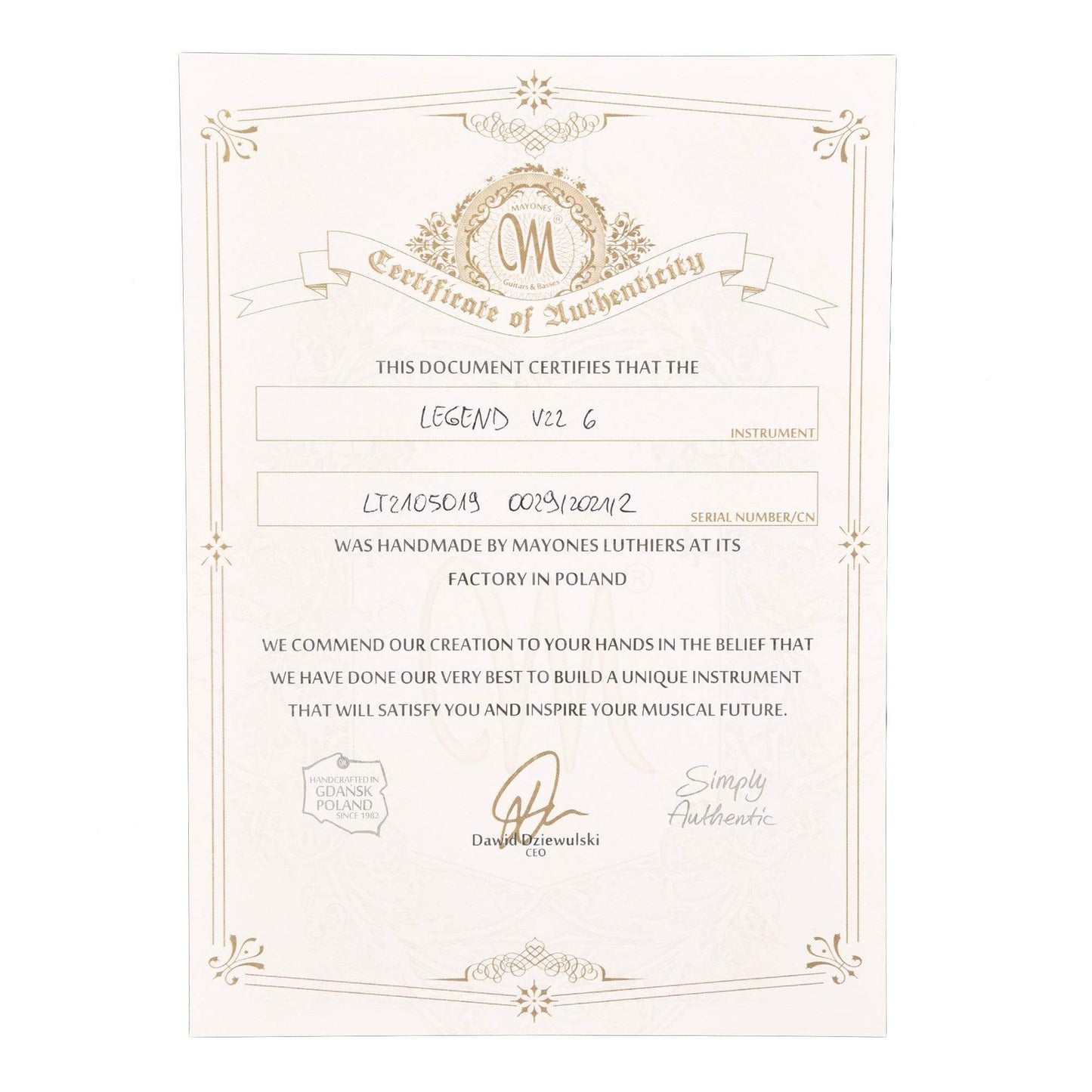 Mayones Legend V22 Flamed Maple Custom 2-Tone Sunburst Gloss Electric Guitars / Solid Body