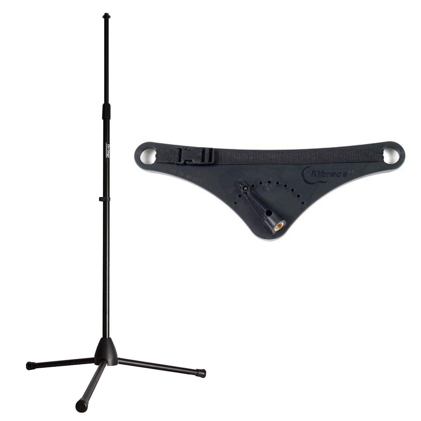 Mbrace Guitar Support System w/ On-Stage Tripod Mic Stand Bundle Accessories / Stands