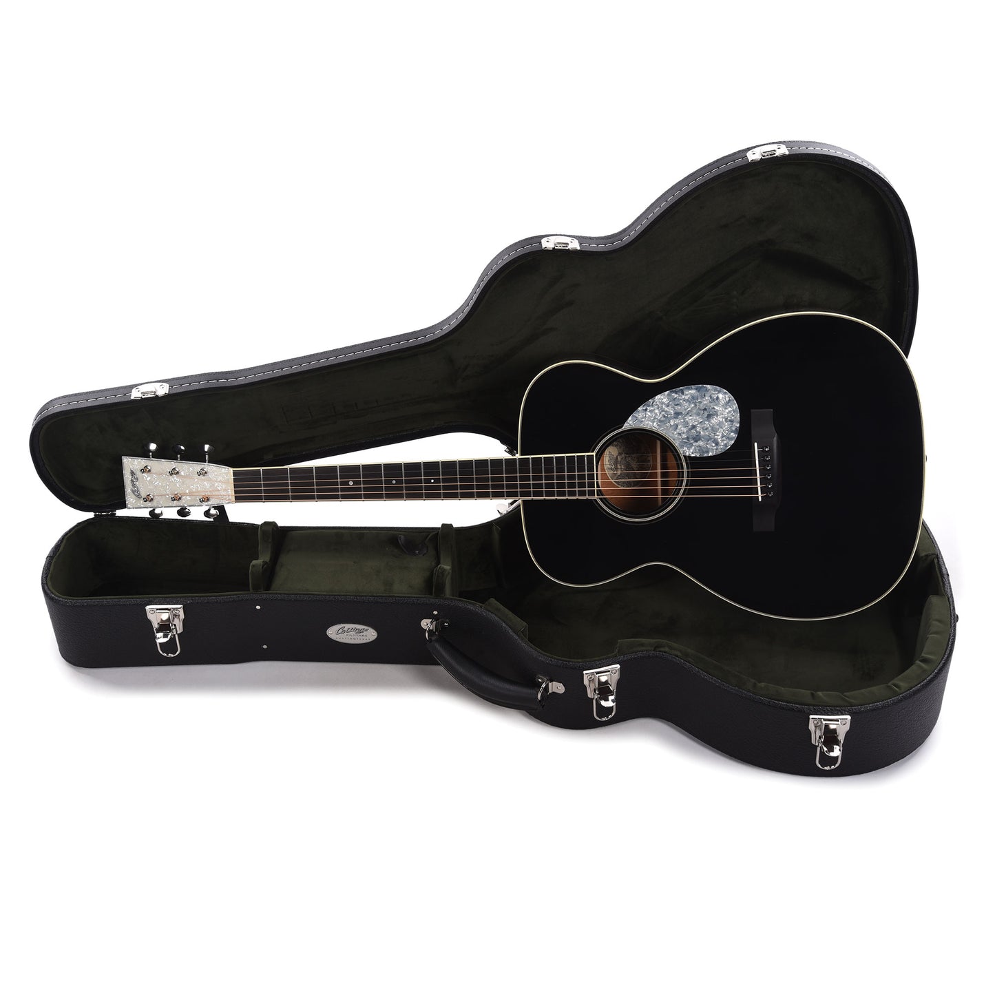 Collings OM1 Jet Black Top Doghair Back/Sides w/Pearloid Pickguard