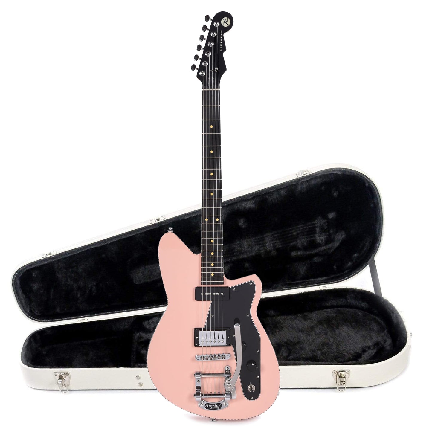 Reverend Rick Vito Soul Agent Orchid Pink Hardshell Case Bundle