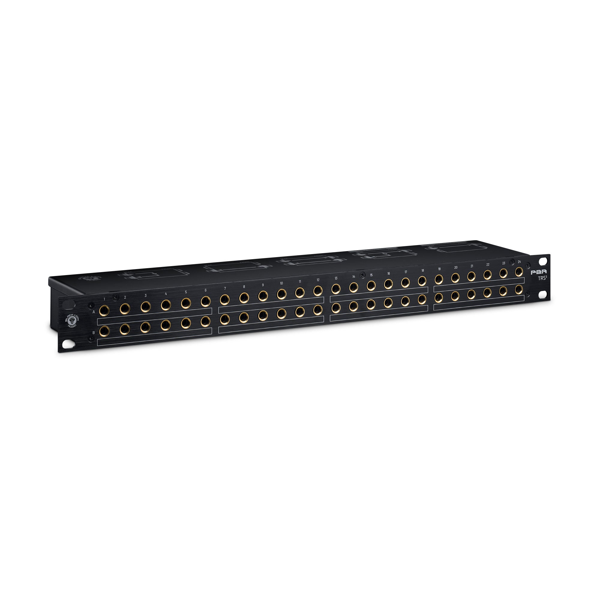 Black Lion Audio PBR TRS3 48-Point Gold-Plated TRS Patchbay w/ 3-way Switching