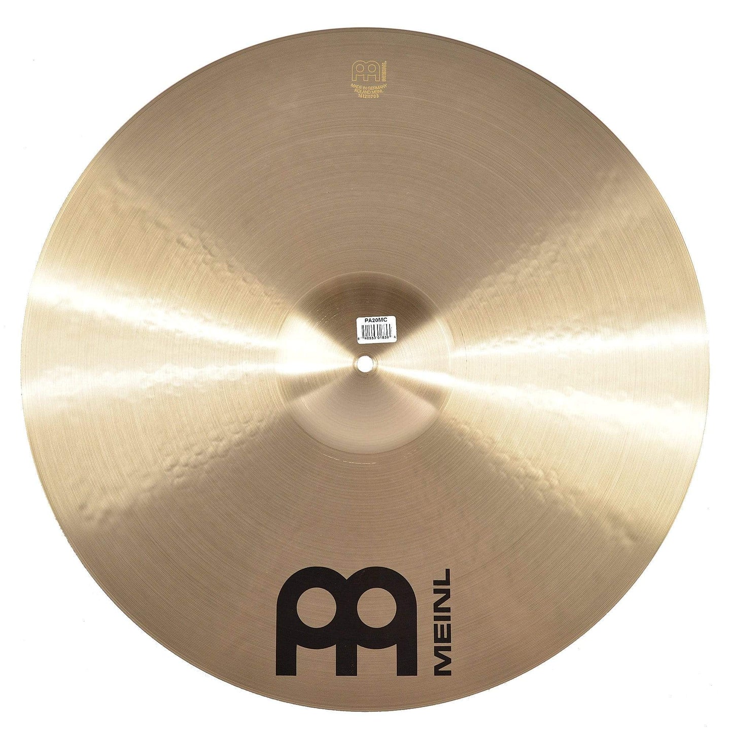 Meinl 20" Pure Alloy Medium Crash Cymbal Drums and Percussion / Cymbals / Crash