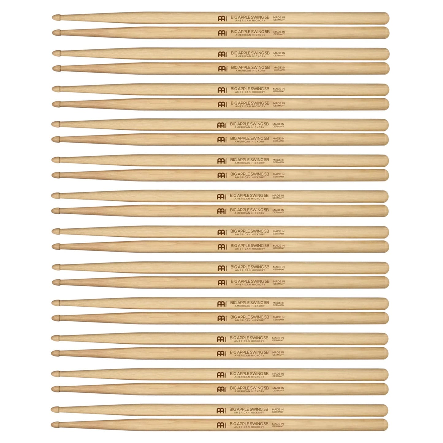 Meinl Big Apple Swing Wood Tip Drum Sticks (12 Pair Bundle) Drums and Percussion / Parts and Accessories / Drum Sticks and Mallets