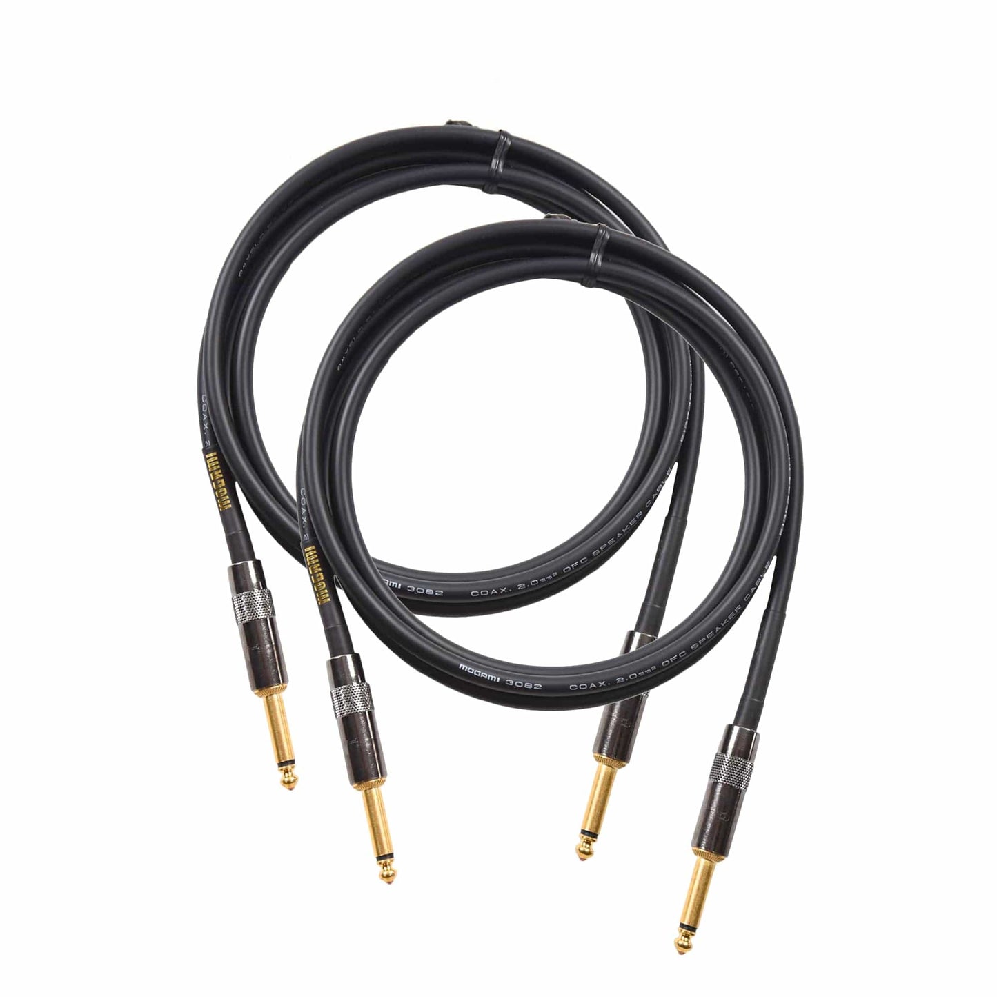 Mogami Gold 1/4" Speaker Cable 6' 2 Pack Bundle Accessories / Cables