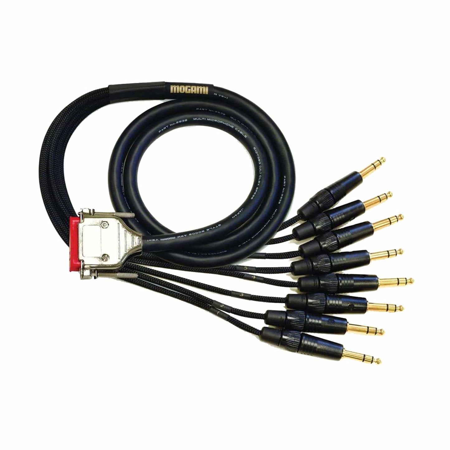 Mogami Gold DB25-TRS 8-channel Analog Interface Cable 30' Accessories / Cables