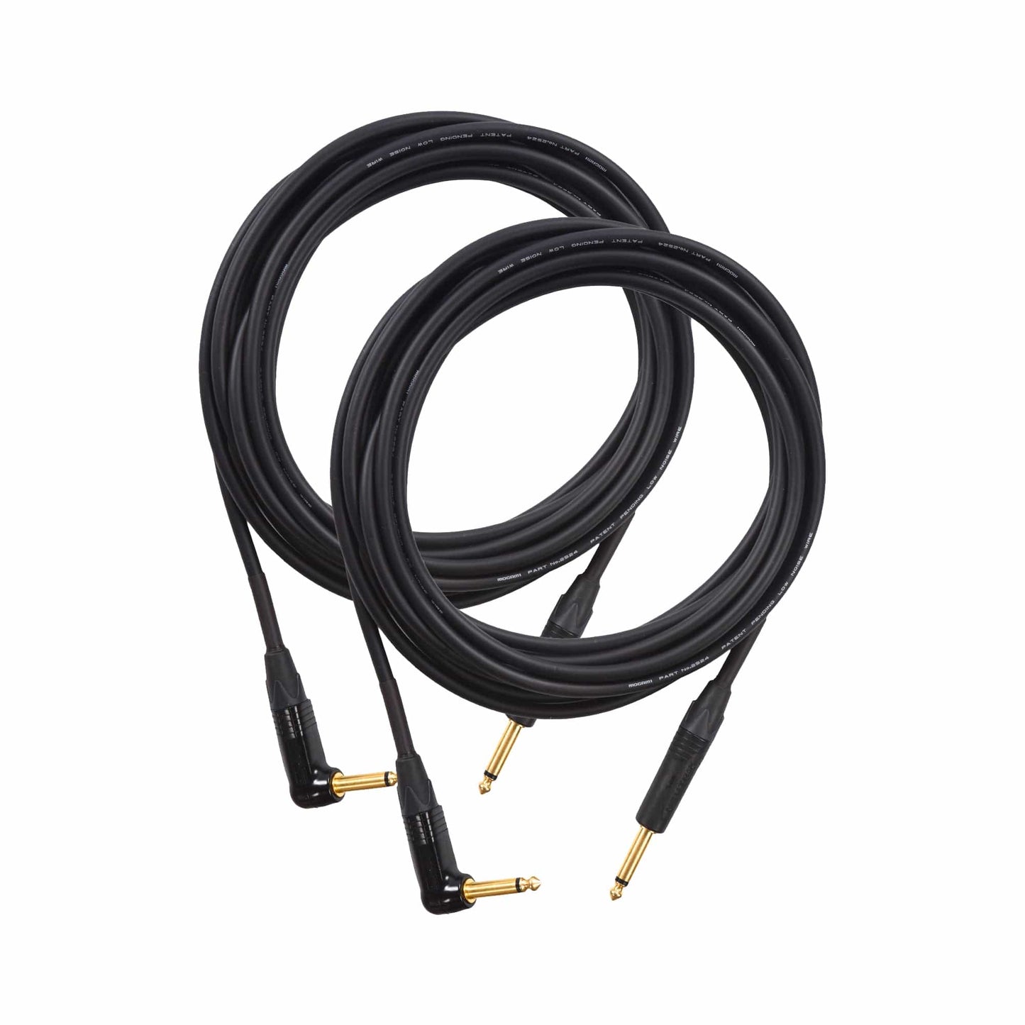 Mogami Gold Instrument Cable 18' Angle-Straight 2 Pack Bundle Accessories / Cables