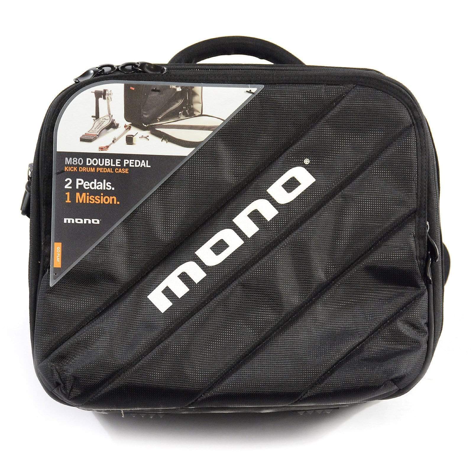 bass drum pedal case MONO M80 Double Bass Drum Pedal Bag Jet Black – Chicago Music Exchange