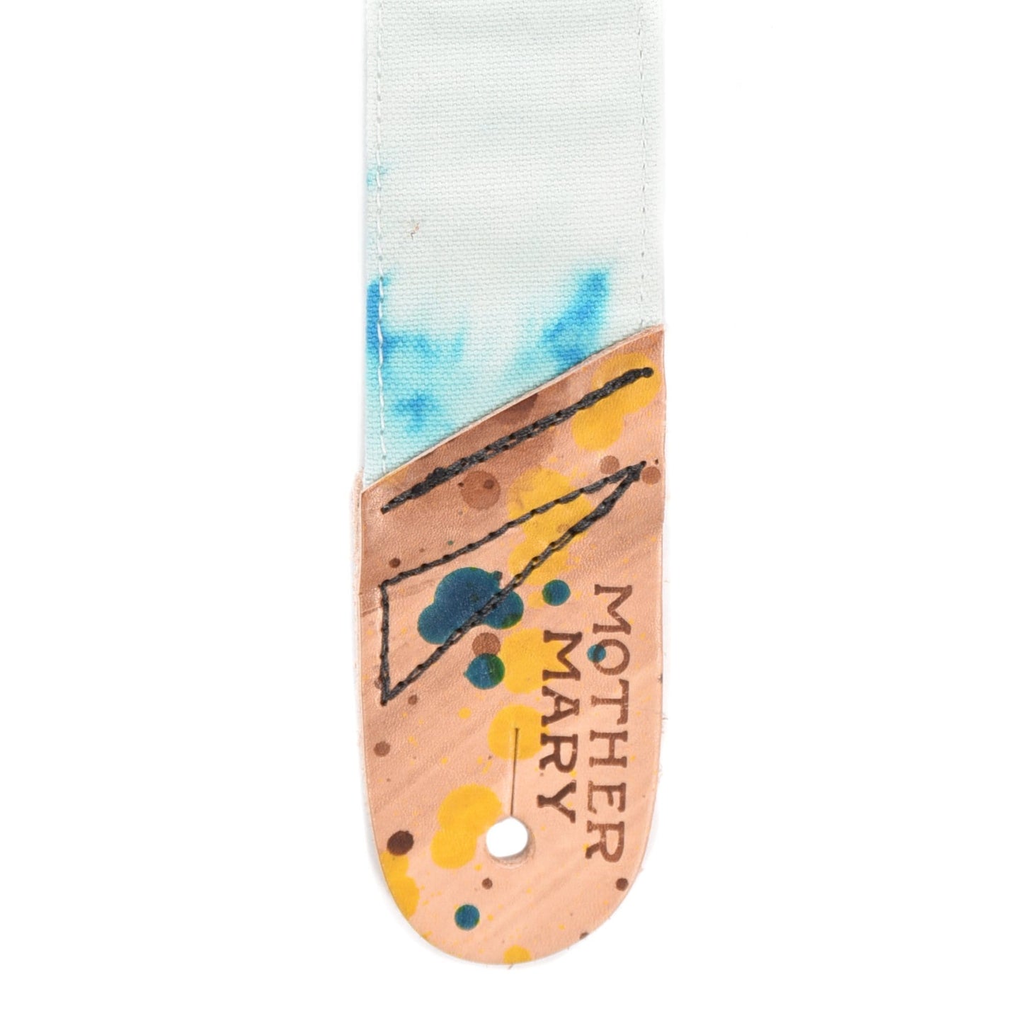 Mother Mary Blue/White Bleached Guitar Strap Accessories / Straps