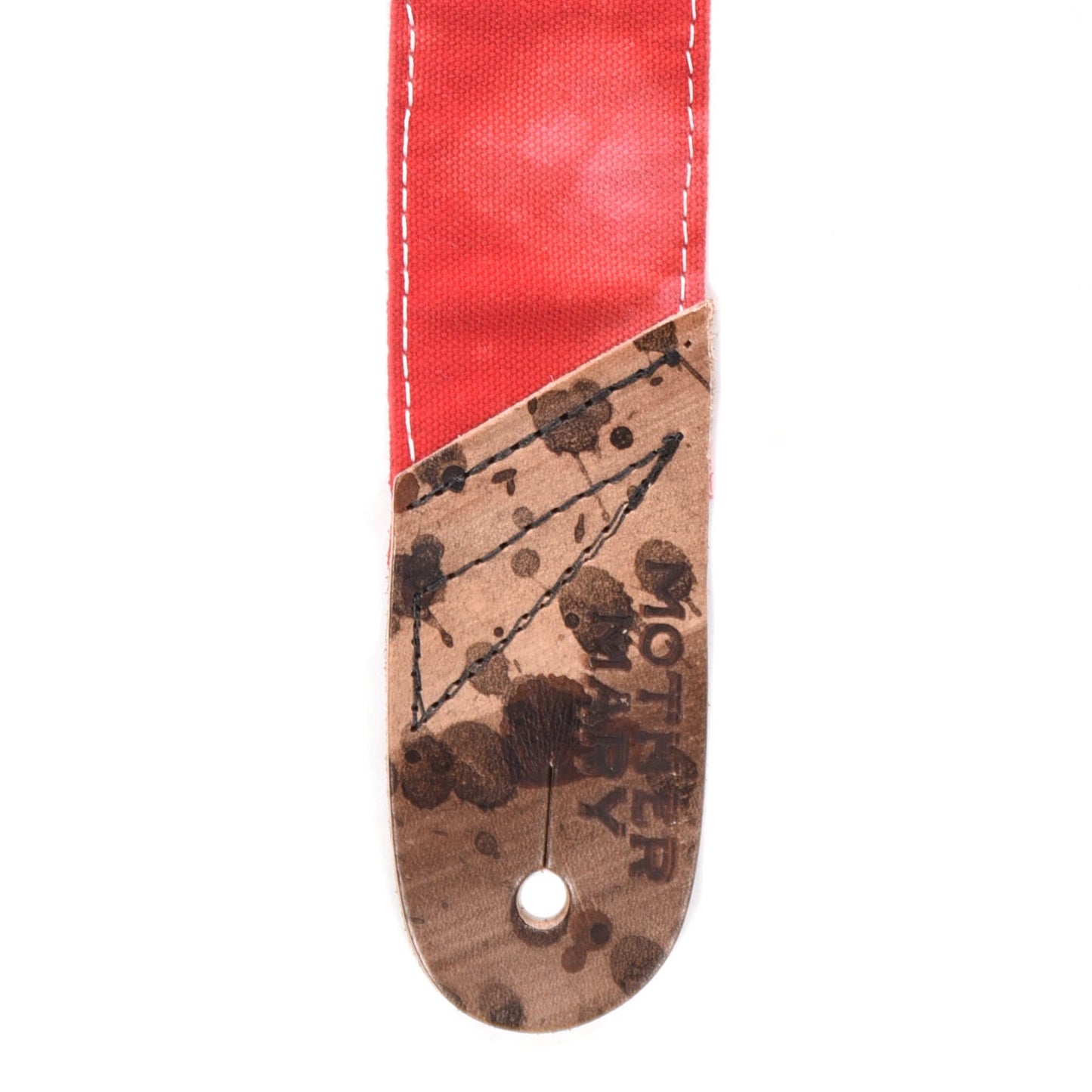 Mother Mary Red/White Bleached Guitar Strap Accessories / Straps