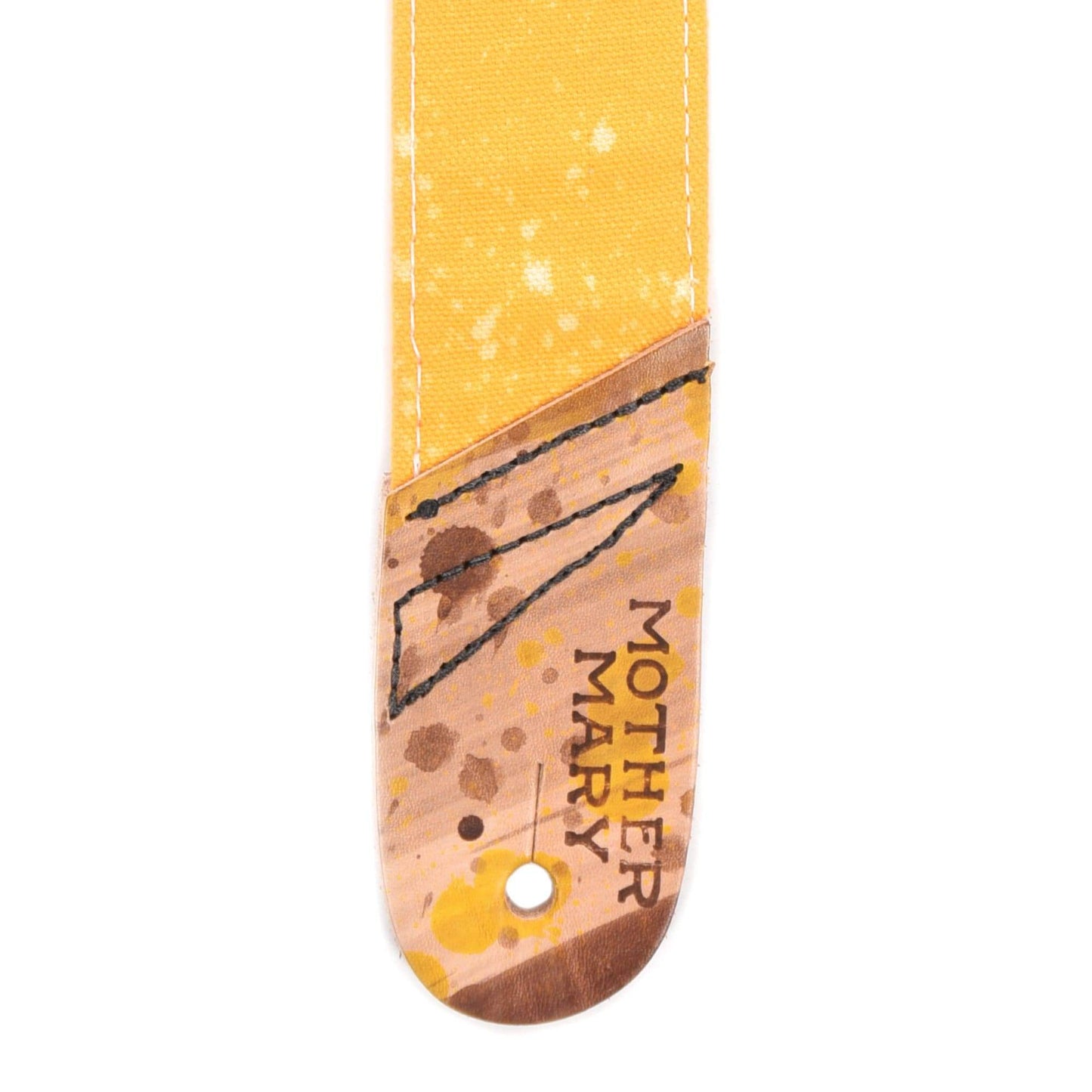 Mother Mary Yellow/White Bleached Guitar Strap Accessories / Straps