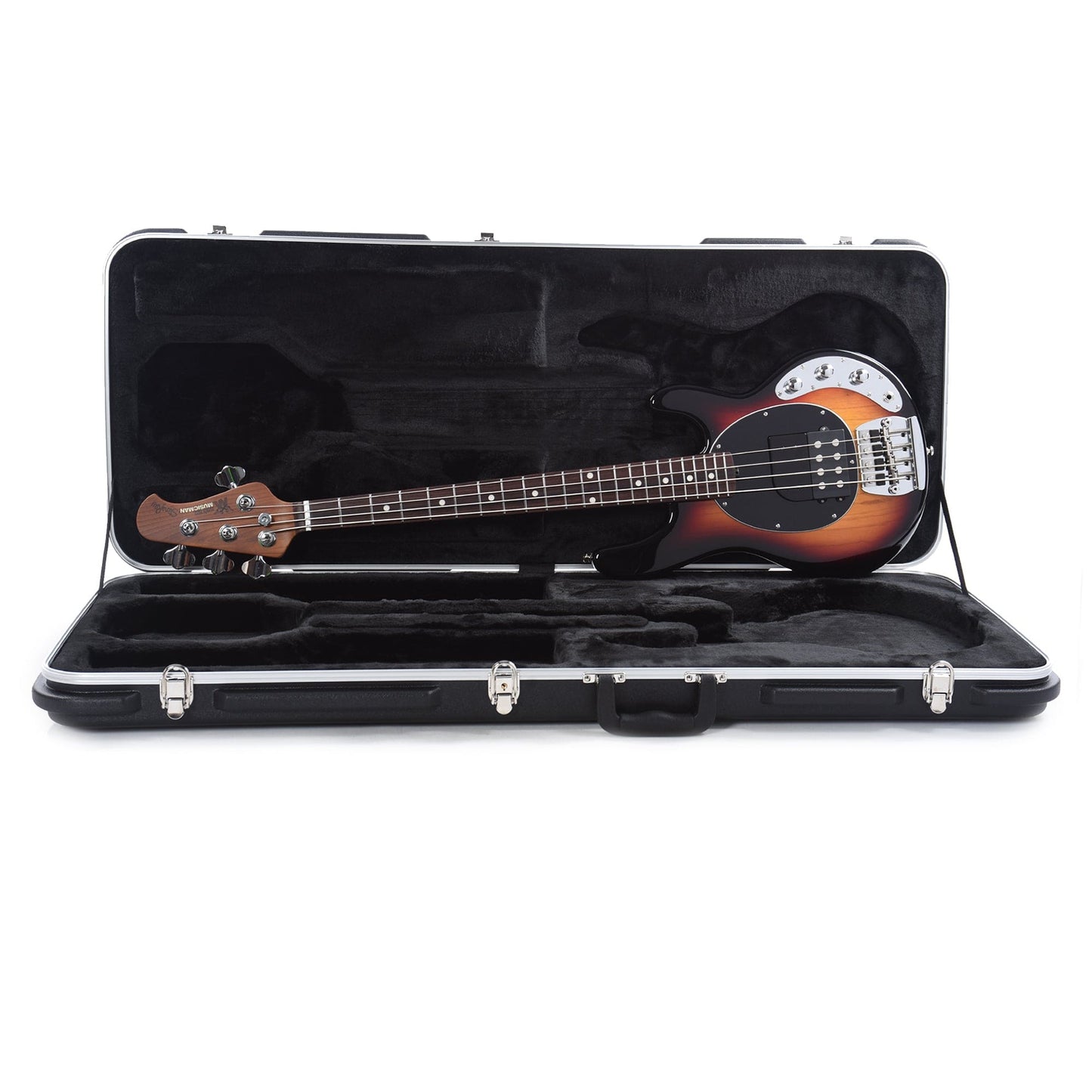 Music Man Tim Commerford StingRay Short Scale Active Bass Vintage Sunburst Bass Guitars / Short Scale