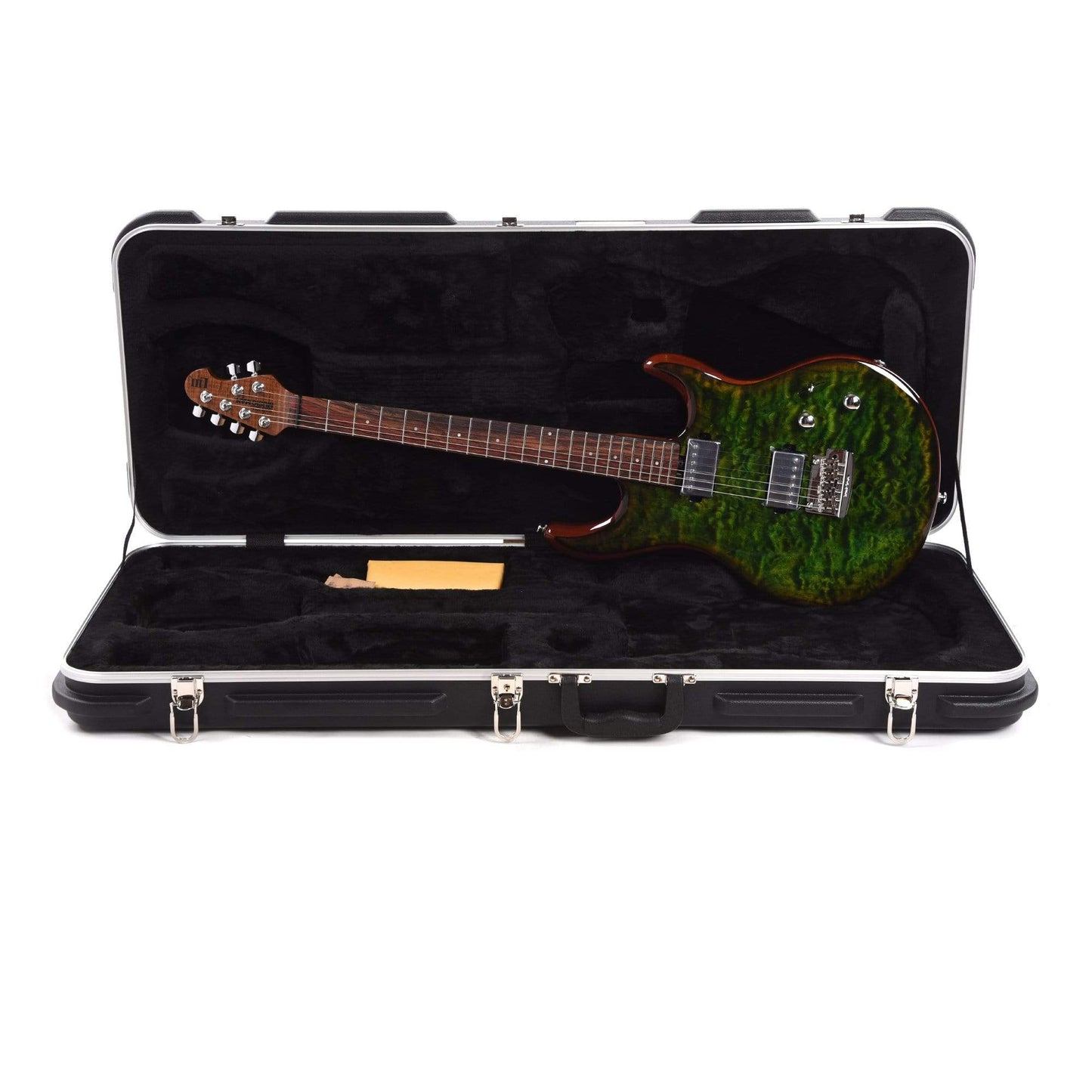 Music Man Luke III HH Lucious Green Quilt Electric Guitars / Solid Body