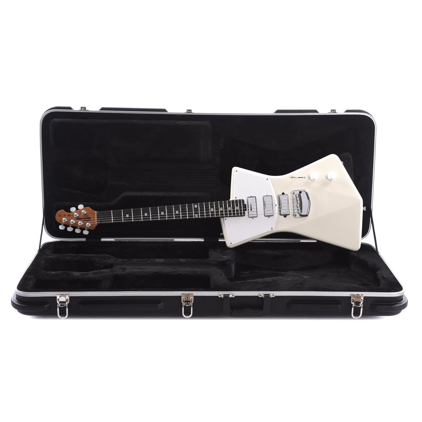 Music Man St. Vincent Signature Polaris White w/Roasted Maple Neck & Ebony Fingerboard Electric Guitars / Solid Body