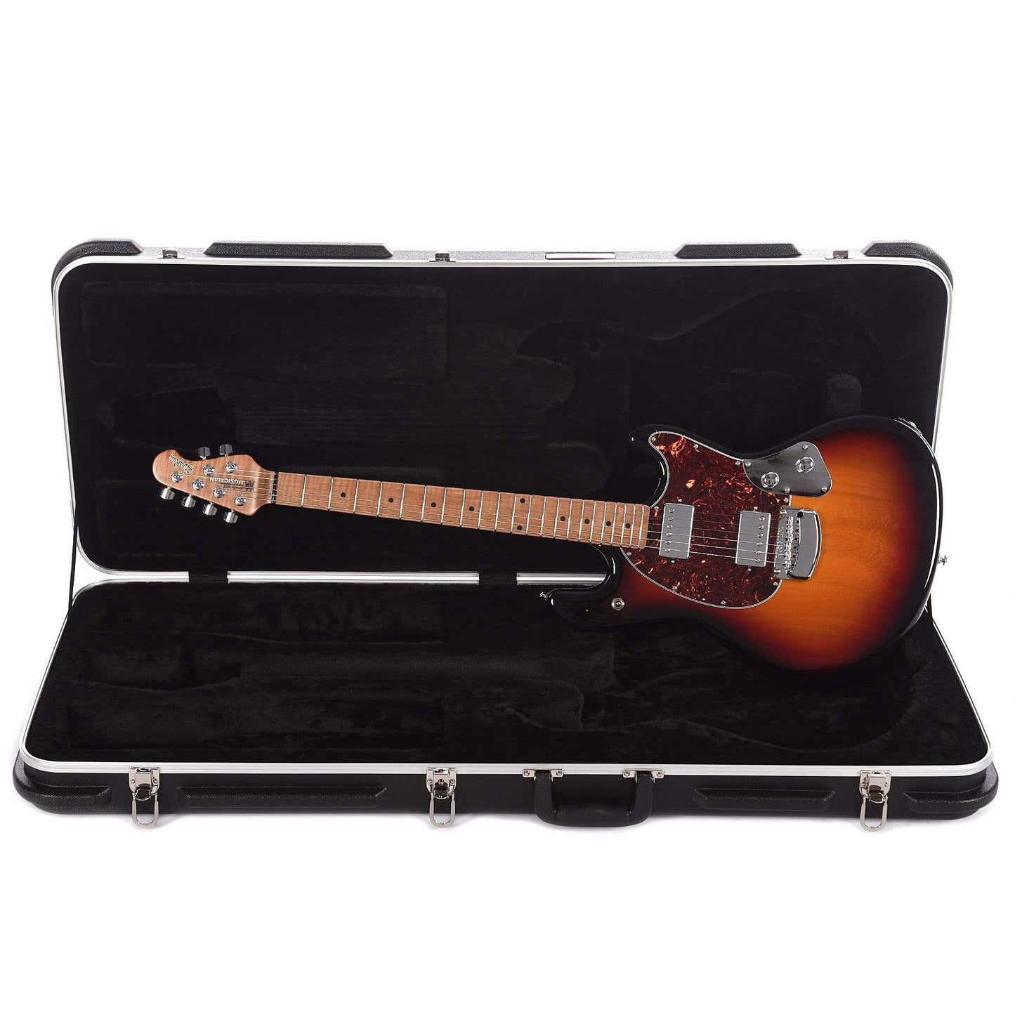 Music Man StingRay Guitar Vintage Sunburst Figured Roasted Maple Neck w/Tortoise Shell Pickguard Electric Guitars / Solid Body
